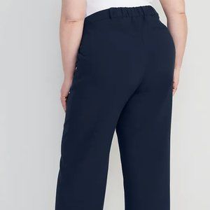 Extra High-Waisted Pleated Taylor Wide-Leg Trouser Suit Pants for Women